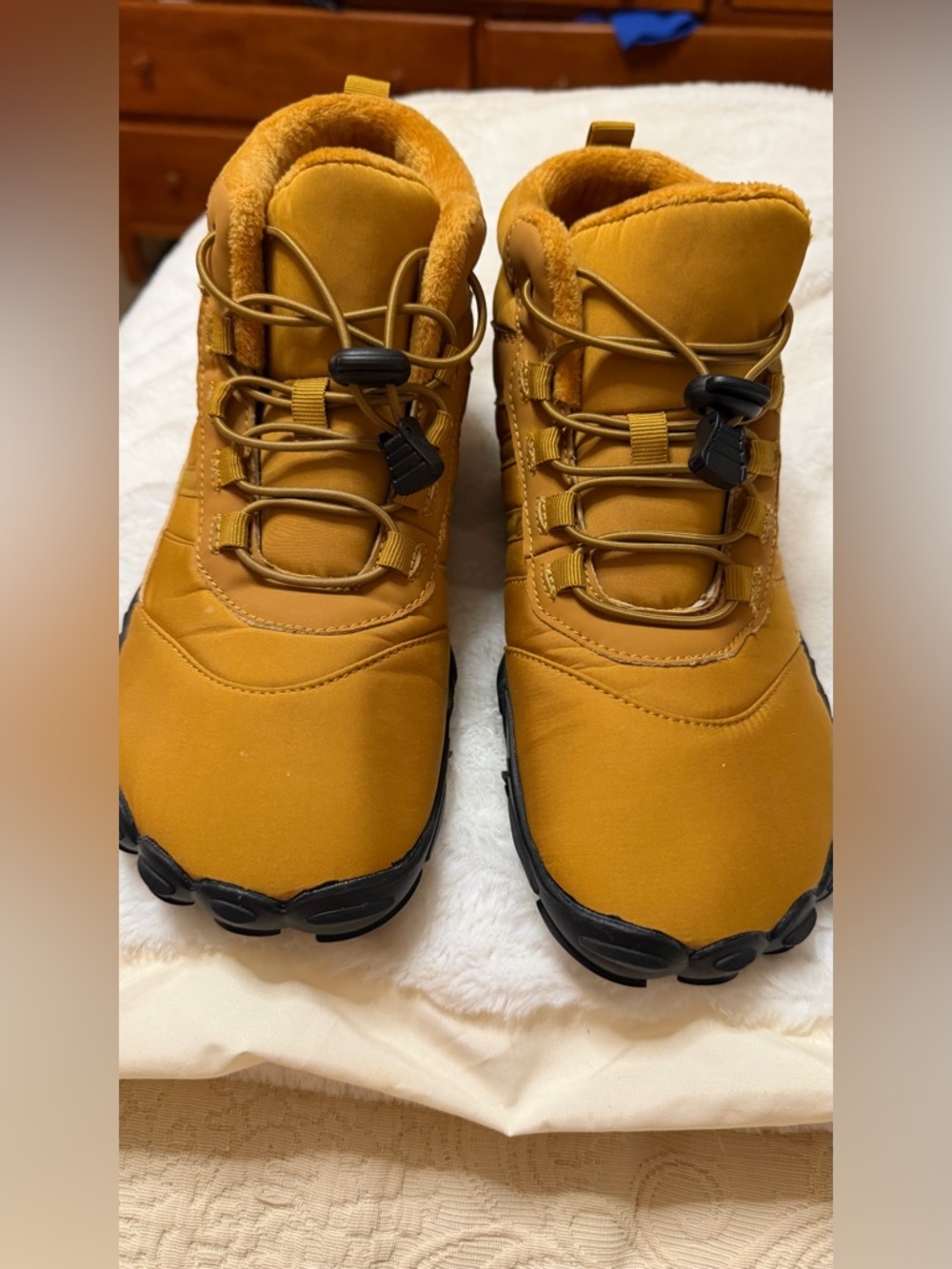 Unisex  Casual Outdoor Ankle Shoes in mustard yellow - Zero Drop, Non-Slip